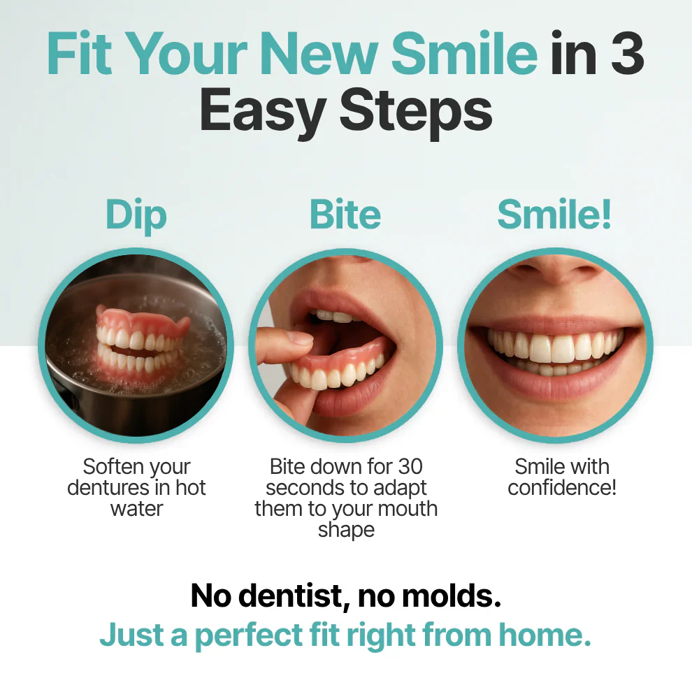 Ends Today: 70% OFF! Pryxo™? Custom-Fit Full Functional DenturesMake you more confident - Image 7